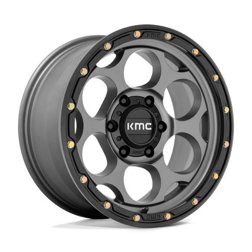 Alumínium felni 17x8.5 ET18 6x139,7 KM541 Dirty Harry Satin Gray W/ Black LIP KMC