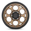 Alumínium felni 18x8.5 ET18 6x139,7 KM541 Dirty Harry Matte Bronze W/ Black LIP KMC