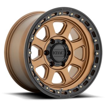   Alumínium felni 20x9 ET18 5x127 KM548 Chase Matte Bronze W/ Black LIP KMC