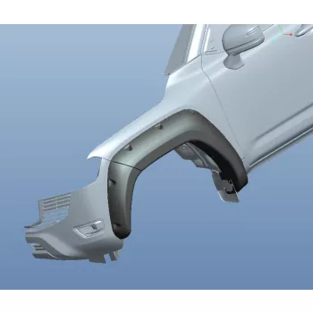   Evazări din plastic Kut Snake pentru Toyota Land Cruiser 200 50mm simplu