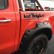 Evazări din plastic Kut Snake pentru Ford Ranger PX  2011-> 95mm MONSTER suprafață netedă