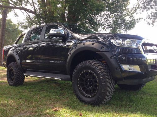 Evazări din plastic Kut Snake pentru Ford Ranger PX 2011-> 60mm suprafață texturată