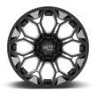 Alumínium felni 20x10 ET-18 6x135/6x139,7 MO808 Sniper Gloss Black Milled Moto Metal
