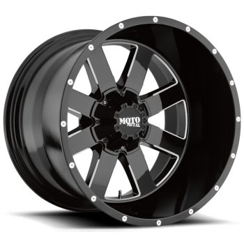   Alloy Wheel 17x10 ET-24 5x127/5x139.7 MO962 Gloss Black Milled Moto Metal