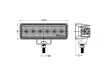 Lampa LED de lucru More4x4 pentru suportul de plafon, 24W