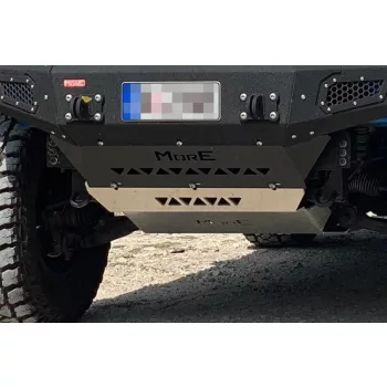   Set protecție placa de bază din aluminiu More4x4 pentru Toyota FJ Cruiser, 2006+ (3 seturi) Diesel Pentru bara Z022