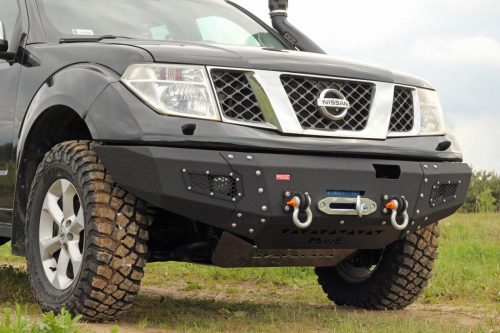 Bumper din oțel pentru bara față MorE4x4 pentru Nissan Navara D40 / Pathfinder R51 (2005-2014)