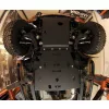   Set de plăci de protecție din aluminiu MorE4x4 pentru Volkswagen Amarok (2009 -) cu bara de fabrică (3 buc/kit)