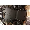   Set de plăci de protecție din aluminiu MorE4x4 pentru Volkswagen Amarok (2009 -) cu bara de fabrică (3 buc/kit)