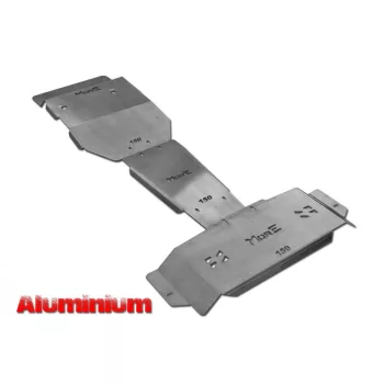   Set de plăci de protecție din aluminiu MorE4x4 pentru Toyota Land Cruiser J150 (2009-2014) cu năraznikul MORE4x4-Z007 (3 buc/kit)