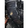   Set de plăci de protecție din aluminiu MorE4x4 pentru Mitsubishi L200, Fiat Fullback (2015-) cu bara de fabrică (3 buc/kit)