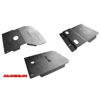   Set protecție placa de bază din aluminiu More4x4 pentru Toyota Land Cruiser J90 1996-2002 (4 seturi) diesel