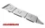 Set de plăci de protecție din aluminiu More4x4 pentru Nissan Navara D40 / Pathfinder R51 (2005-2014) cu bara de fabrică (3 buc/kit)