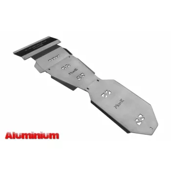   Kit placă de protecție din aluminiu More4x4 pentru Mitsubishi Pajero Sport 1 (1996-2008) cu bara de fabrică (3 bucăți/set)