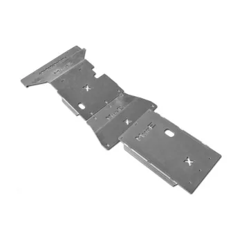   Kit placă de protecție din oțel More4x4 Pentru Mercedes X-Class (2017-) cu bara de fabrică (3 bucăți/set).