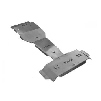   Kit placă de protecție din oțel More4x4 Pentru Toyota Land Cruiser J150 (2009-2014) cu bara de fabrică (3 bucăți/set).