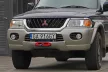 Placă de montare More4x4 pentru montarea câștigătoriei pe Mitsubishi Pajero Sport I 1996-2008, în toate versiunile de motor