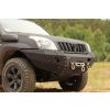   Bară frontală din oțel MorE 4x4 cu placă pentru troliu Toyota Land Cruiser J120 2002-2009, toate motoarele