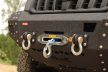 Bară frontală din oțel MorE 4x4 cu placă pentru troliu Toyota Land Cruiser J120 2002-2009, toate motoarele