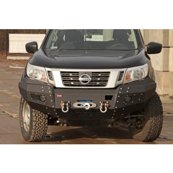   Bară frontală din oțel MorE4x4 cu placa de montare a troliului pentru Nissan Navara D23 / NP300 după 2014, toate versiunile de motoare