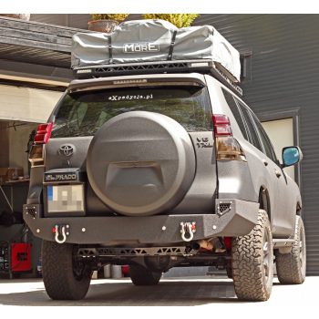   Bara frontală din oțel MorE4x4 cu placă de montare pentru troliu pentru Toyota Land Cruiser J150 2009-2014