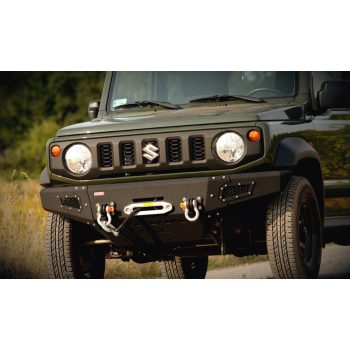   Bara față din oțel MorE4x4 cu placă de montare a troliului pentru Suzuki Jimny 2018->