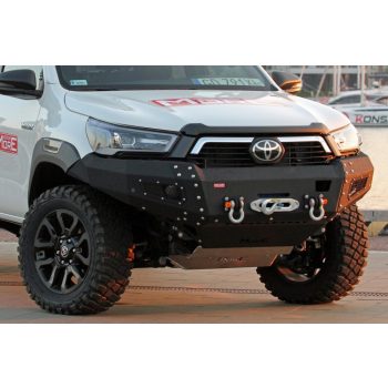   Bara față din oțel MorE4x4 cu placă de montare a cablului pentru Toyota Hilux Revo 2015->, Rocco/Invincible 2020-> toate versiunile de motoare