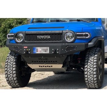   Bara din față din oțel MorE4x4 cu placă pentru troliu pentru Toyota FJ Cruiser (2006+), toate versiunile de motoare