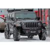   MorE4x4 Bară față scurtă din oțel cu placă pentru cablu de cârlig Jeep Wrangler JL (2018+), toate motoarele