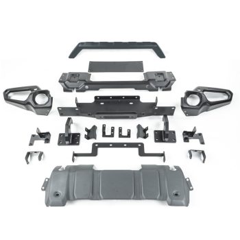   OFD Első acél lökhárító gallytörő ráccsal és csörlőlemzzel - Jeep Gladiator JT 20->; Wrangler JL 18->