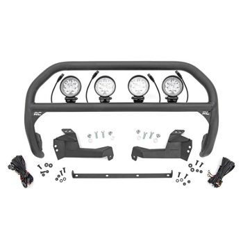   Rough Country Gallytörő rács kerek LED lámpákkal 4" - Ford Bronco Sport 21->