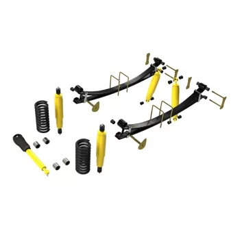   Terrain Tamer felfüggesztés készlet emelés +40mm +100kg terhelésig elöl +300kg terhelésig hátul dieselhez Toyota Landcruiser 78|79 1999-> szintszabályzás nélküli modellek