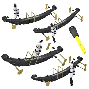   Terrain Tamer felfüggesztés készlet PRO lengéscsillapítókkal emelés +40mm +100kg terhelésig elöl +100kg terhelésig hátul Toyota Landcruiser BJ75|FJ75|HJ75 1984-> FZJ75|HZJ75|PZJ75 1990-> szintszabályzás nélküli modellek