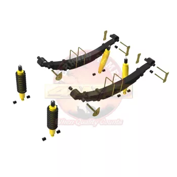   Terrain Tamer felfüggesztés készlet emelés +40mm erősített +100kg terhelésig elöl +300kg terhelésig hátul Toyota Hilux GGN25 KUN25|26 2004-> szintszabályzás nélküli modellek