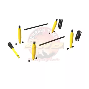   Terrain Tamer felfüggesztés készlet gyári erősségű lengéscsillapítóval +100kg terhelésig emelés +40mm Toyota Hilux 5 1988-> LN|KZN|RN|VZN|YN130 szintszabályzás nélküli modellek