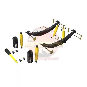   Terrain Tamer felfüggesztés készlet komfort emelés +40mm +100kg terhelésig elöl +150kg terhelésig hátul Toyota Landcruiser HZJ76 VDJ76 2007-> szintszabályzás nélküli modellek