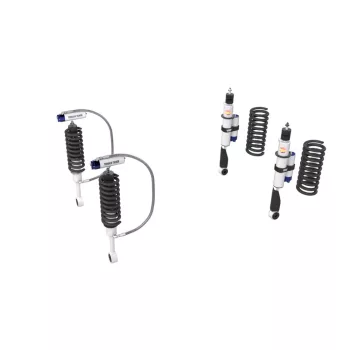   Terrain Tamer felfüggesztés készlet PRO lengéscsillapítókkal emelés +40mm erősített +30kg terhelésig elöl +150kg terhelésig hátul Mitsubishi Pajero rövid benzines NM|NP|NS|NT|NW 2000-> szintszabályzás nélküli modellek