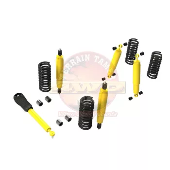   Terrain Tamer felfüggesztés készlet emelés +40mm erősített +30kg terhelésig elöl + 100kg terhelésig hátul Land Rover Discovery series 2 1999-2004 szintszabályzás nélküli modellek