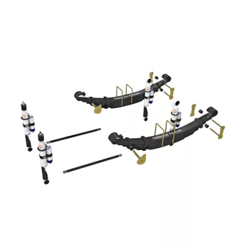  Terrain Tamer felfüggesztés készlet PRO lengéscsillapítókkal emelés +40mm erősített +150kg terhelésig 1307mm hosszú torziós ugóval Mitsubishi Pajero hosszú NH|NJ|NK|NL 1991-2000 szintszabályzás nélküli modellek