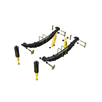   Terrain Tamer felfüggesztés készlet szerelt rugóstaggal emelés +40mm erősített +50kg terhelésig elöl +300kg terhelésig hátul Isuzu Dmax 2012-2020 szintszabályzás nélküli modellek