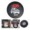 Snake4x4 Spare wheel Blanket black with 4WD subtitle