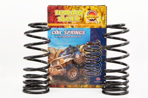 Terrain Tamer Coils spirálrugó hátsó +40mm +100−300Kg Progresszív Toyota FJ Cruiser 2006-> Landcruiser GRJ KDJ KZJ RZJ 120 2002-> GRJ KDJ 150 2009-> GDJ 150 2015->