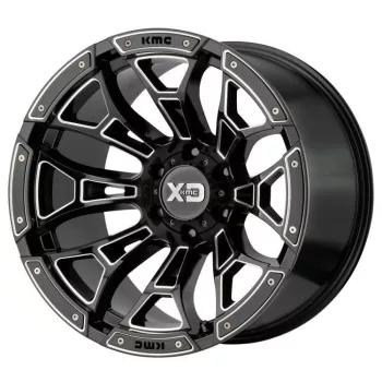   Alumínium felni 18x10 ET-18 5x127 XD841 Boneyard Gloss Black Milled XD Series