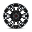 Alumínium felni 20x10 ET-18 6x135/6x139,7 XD851 Monster 3 Satin Black W/ Gray Tint XD Series