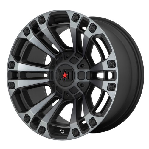 Alumínium felni 20x9 ET18 6x139,7/6x135 XD851 Monster Satin Black/Gray Tint XD Series