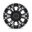 Alloy Wheel 20x9 ET18 5x139.7/5x150 XD851 Monster 3 Satin Black W/ Gray Tint XD Series