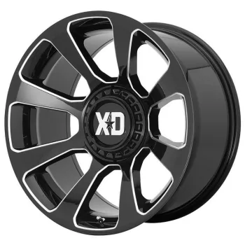   Alumínium felni 20x9 ET0 5x127/5x139.7 XD854 Reactor Gloss Black Milled XD Series